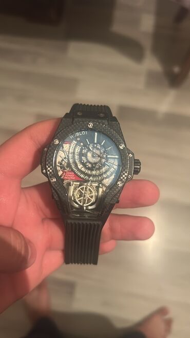 3 d saat: Qol saatı, Hublot, rəng - Qara