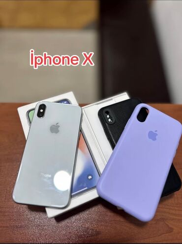 iphone x yığılma: IPhone X, 256 GB, Ağ, Zəmanət, Simsiz şarj, Face ID