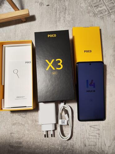 поко х3 nfc: Poco X3 NFC, Б/у, 128 ГБ, цвет - Черный, 2 SIM