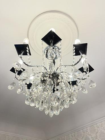 Çılçıraq, 8 lampa, Xrustal