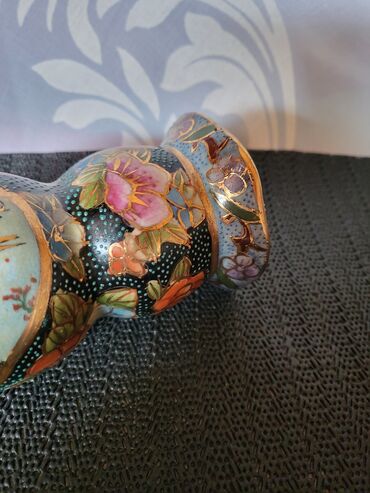 Staro posuđe i escajg: Svecnjak nov,rucno oslikan reljefni kineski porcelan iz 70-ih — 10