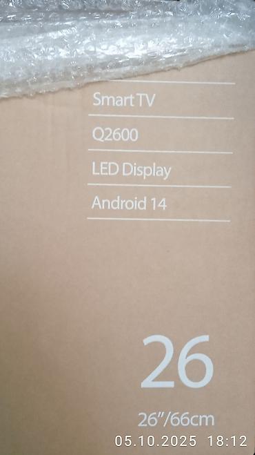 рессивер: Продаю новый небольшой Smart TV ВQ модель Q2600 система "Андроид — 7
