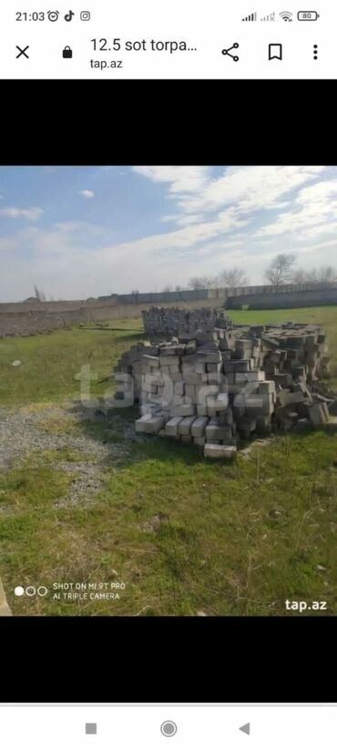Torpaq sahələrinin satışı: 125 sot, Tikinti, Makler