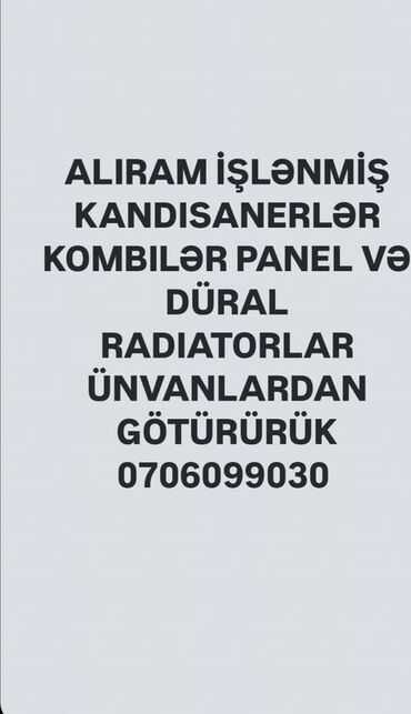 Kondisionerlər: Kondisioner İşlənmiş, 100-dən çox kv. m