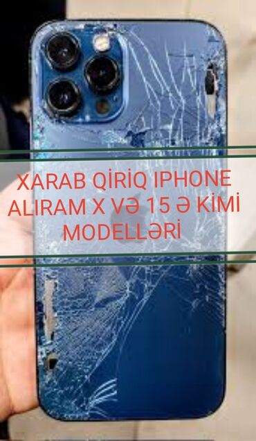 azerbaycan iphone 14: IPhone X, 64 GB, Qara, Qırıq, Simsiz şarj, Face ID