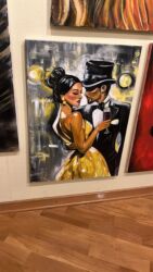 Şəkillər, tablolar: El ishidir. Ketan uzerinde yagli boya texnikasi ile ishlenib — 4