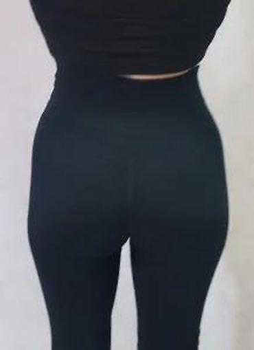 Helanke, biciklistički šortsevi: Ženske sportske helanke – crne, visok struk - Model: duge helanke sa — 17