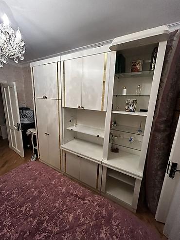 kunc ref: Ağ rəngli qonaq otağı/divar mebeli - Material: MDF/Laminat əsaslı — 4