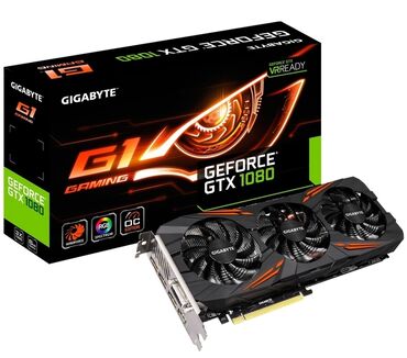 Videokartlar: Videokart NVidia GeForce GTX 1080, 8 GB, İşlənmiş