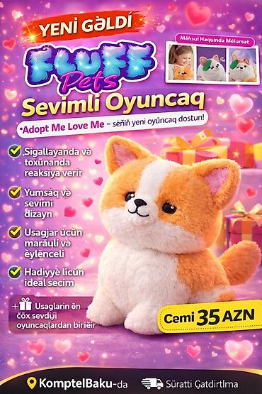 ilan oyuncaq: Fluff Pets – interaktiv sevimli oyuncağ • “Adopt Me Love Me” seriyası — 1