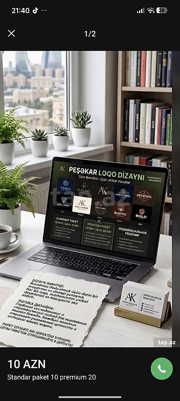 Резюме: Peşəkar loqo dizaynı mən duzeldirem Brendiniz üçün unikal vizual — 1