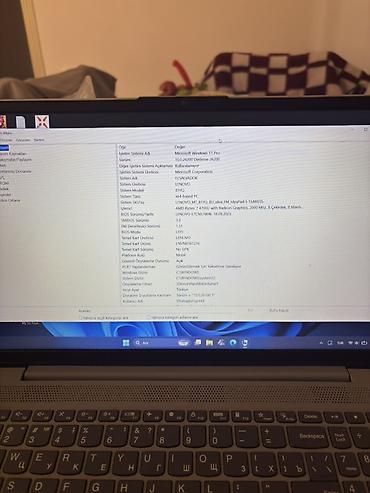 mi 15 pro max: Lenovo Ideapad (15.6") noutbuk - Model: Lenovo Ideapad (BIYI0 şassi – — 3