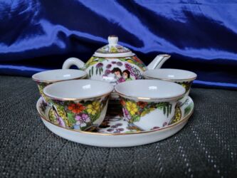 Kuhinjski setovi: Kineski nov porcelanski servis za caj iz 70ih.godina. Kineski — 5