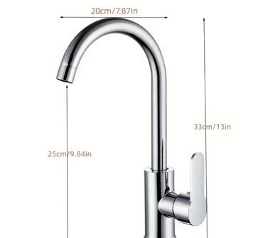 шланги для питьевой воды: Кран для кухни, 2 подачи горячая и холодная вода, новый, серебристый