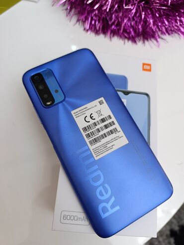 ekspress kredit mobil telefonlar: Xiaomi Redmi 9T, 128 GB, rəng - Yaşıl, 
 Sensor, Barmaq izi, İki sim kartlı