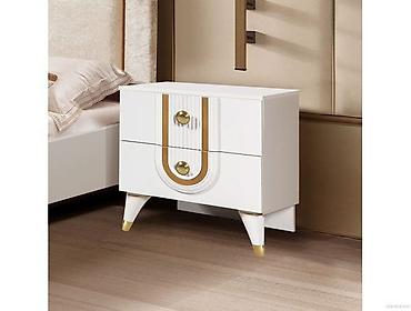 Спальные гарнитуры: Спальный гарнитур, Двуспальная кровать, цвет - Белый — 8