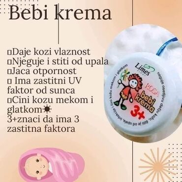 Ostale dečije stvari: BEBI KREMA 🍭🍭🍭 Bebi krema sa cinkom, alantoinom i ekstraktom nevena — 13