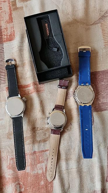 Ručni satovi: Set od 3 muška ručna sata 1) HONMIN HM8009 - Hronograf stil sa — 5