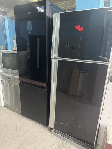 Soyuducular: 2 qapılı Samsung Soyuducu Satılır, rəng - Qara, Dispenserli — 1