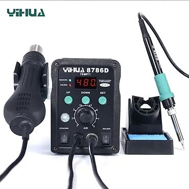 Паяльники: YIHUA 8786D 2‑in‑1 Lehimləmə və İsti Hava Rework Stansiyası — 1
