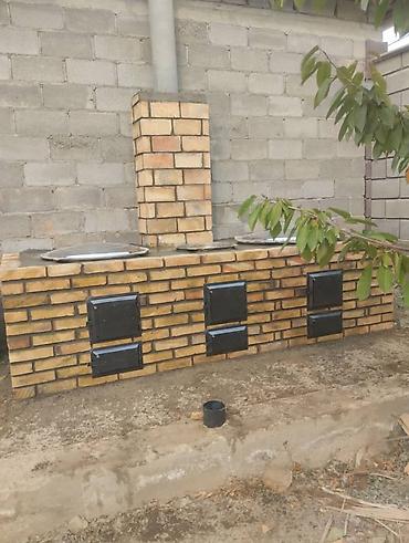 кирпия: Очок барбекю салабыз газовый система менен.столешница, мойка, тандыр — 7