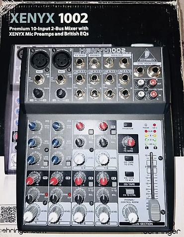 fender akustik gitar: Behringer XENYX 1002 mikser - 10 girişli, 2-bus analoq mikser - XENYX — 2