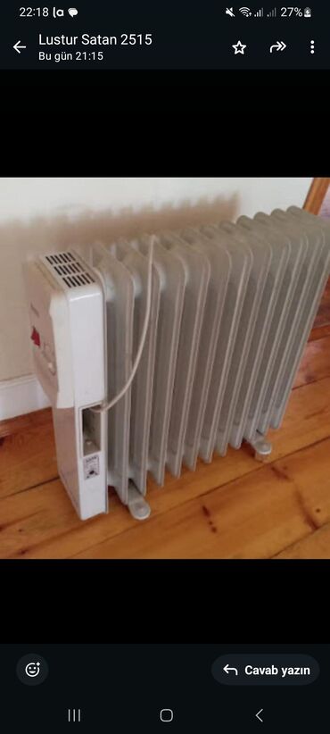 Elektrikli qızdırıcılar və radiatorlar: 🚨🚨🚨Radiator satılır qiyməti 60 manat az istifadə olunub hec bir