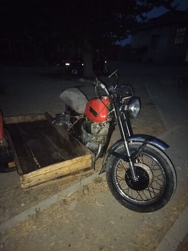 мопед карпаты запчасти: Motosiklet + qoşqulu yan qoşqu - Sovet tipli klassik motosiklet, tək