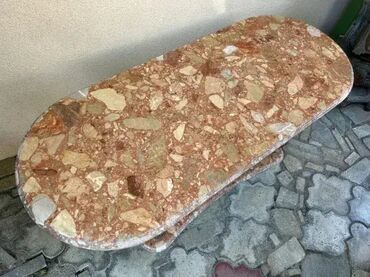 Stilski klub stolovi: Stilski mesingani stočić sa duplim mermerom 🖼️ Stanje: kao na slikama — 4