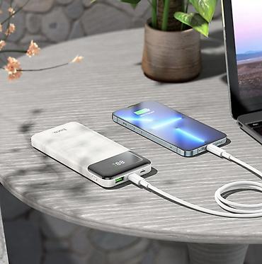 micro: Внешний аккумулятор Hoco J102, 10000 мА·ч - Быстрая зарядка: PD 20W и — 7