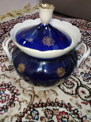 çay servis: Nahar dəsti, rəng - Mavi, Farfor — 3
