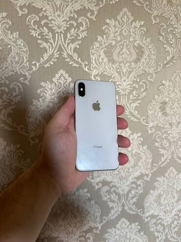 Apple iPhone: IPhone X, Белый, Защитное стекло, Чехол, 100 %