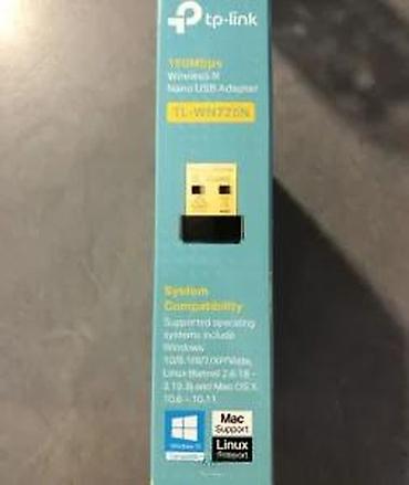 Modemi, ruteri i mrežni uređaji: TP-Link TL-WN725N – bežični N nano USB adapter (150 Mbps) - Brzina — 14