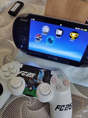 ps vita oyun konsolu: Sony PS Vita (əl konsolu) + simsiz gamepad dəsti - Model: Sony PS — 4