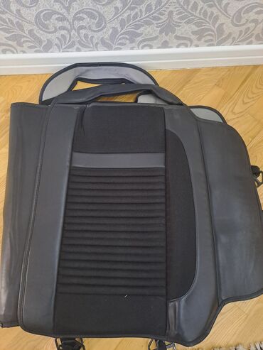 Oturacaq örtükləri: Avtomobil oturacağı üçün universal üzlüklər (komplekt) - Rəng: qara - — 11