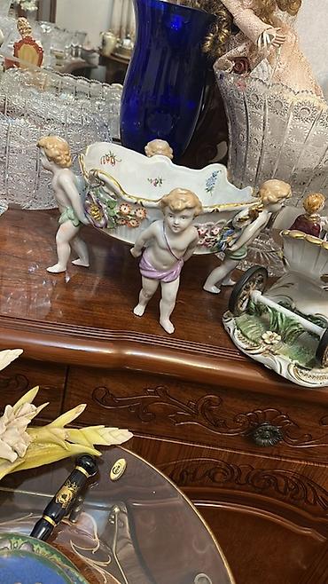 bayraq səkilləri: Porselėn dekorativ qab – putti fiqurlu - Material: incə işlənmiş — 1