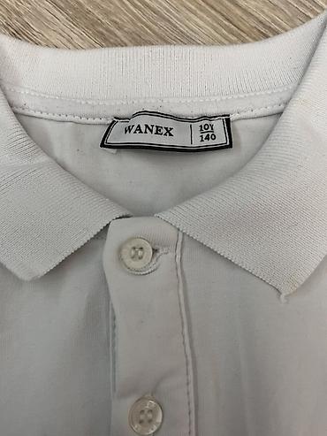 Детский мир: Детское белое поло с длинным рукавом WANEX. Размер: 10Y / 140 — 2