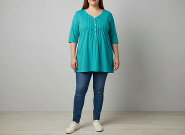 bluzki z dłuższym tyłem allegro: Cotton Traders, Women's blouse, size 2XL