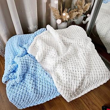 mikrofiber: Əl işi iri ilməli toxunma məhsulları – isti pledlər, şərflər və dekor — 5