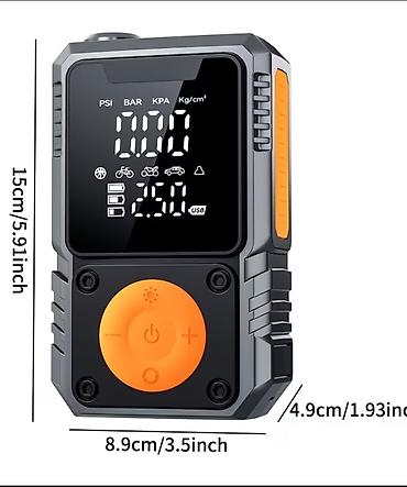 kompressor w202: Ağıllı portativ Nasos - hava kompressoru – təkər və top şişirdici - — 1