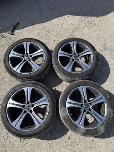 Диски: Литые Диски R 18 Mercedes-Benz, Комплект, отверстий - 5, Б/у at lalafo.kg Диски: Литые Диски R 18 Mercedes-Benz, Комплект, отверстий - 5, Б/у