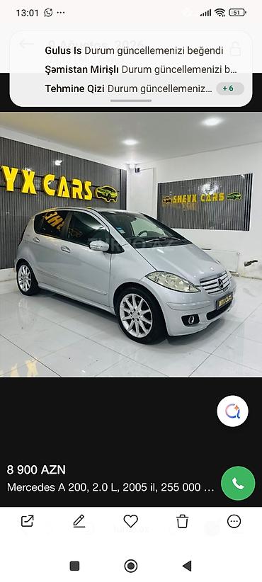 Mercedes-Benz A 200: 2 l | 2005 il Hetçbek lalafo.az -da Mercedes-Benz A 200: 2 l | 2005 il Hetçbek