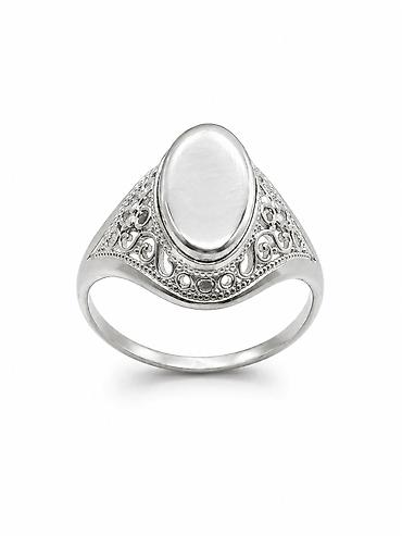 amber elixir: Кольцо-печатка из серебра 925 - Категория: кольца - Артикул: 14096 - — 1