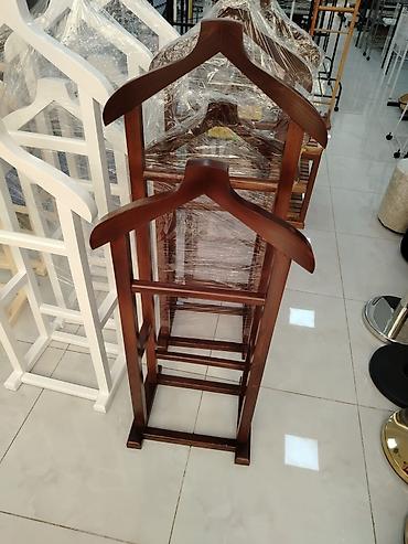 ofis dolab: Taxta geyim dayağı (valet stand) - Material: bərk ağac - Rənglər: ağ — 5