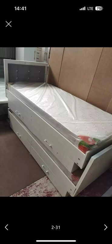 Односпальные кровати: Односпальная кровать, Новый, С матрасом, длина - 205 см — 5