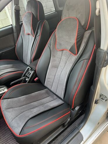 шины для нивы: Чехлы Экокожа, С подушкой, цвет - Черный, Universal Seat cover, Б/у, Самовывоз