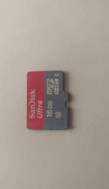 telefon zapcasti: "SanDisk Ultra" 16 GB original yaddaş kartı "SanDisk Ultra" 16 ГБ