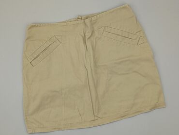 beżowa spódnice zamszowa: Skirt, H&M, XL (EU 42), condition - Good