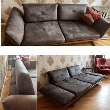 Divan və masa dəstləri: Divan, İşlənmiş, Açılan, Bazasız, Parça, Çatdırılma yoxdur