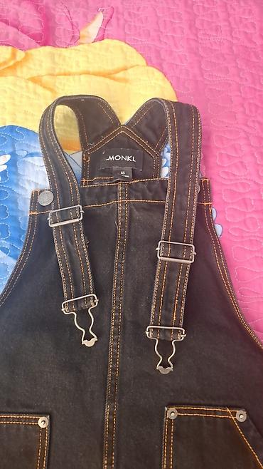 cinsi: MONKI cins sarafan/jilet paltarı - Brend: MONKI - Ölçü: XS (etiketdə — 2